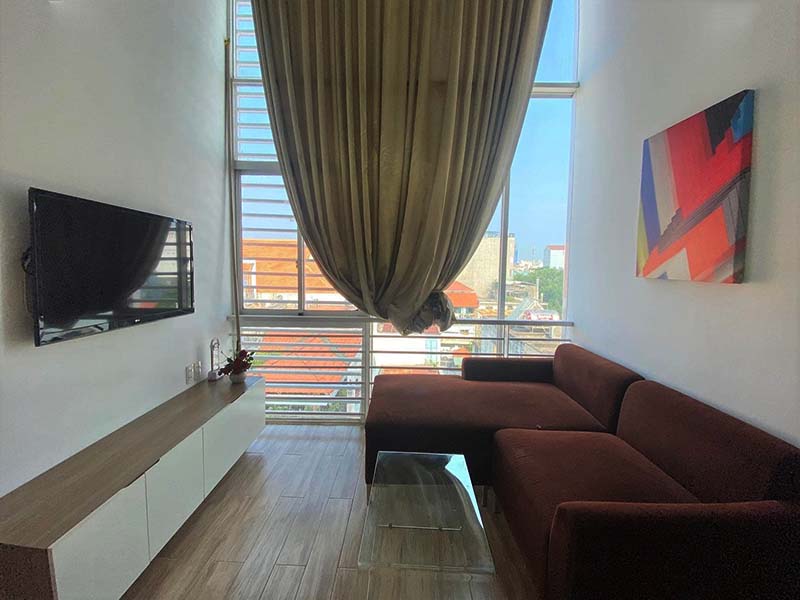 Loft serviced apartment for rent in Phu Nhuan Dist, Le Van Sy St