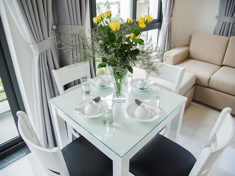 Windy serviced apartment for rent has riverview on Thao Dien District 2