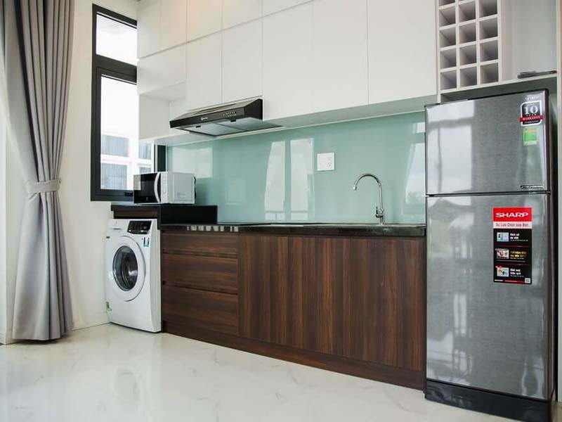 Windy serviced apartment for rent has riverview on Thao Dien District 2
