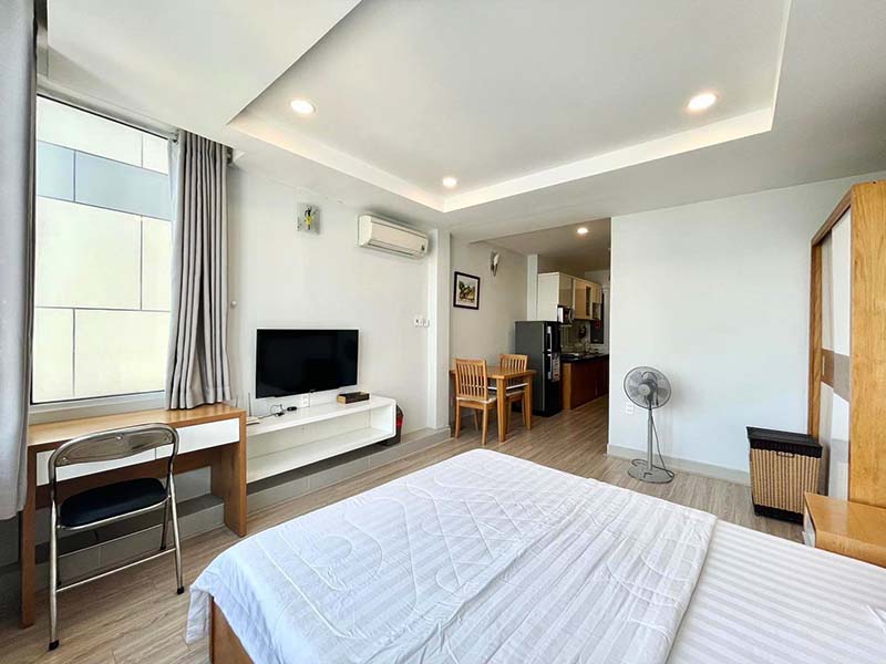 Nice view studio apartment for rent in Binh Thanh District, Me Linh St.