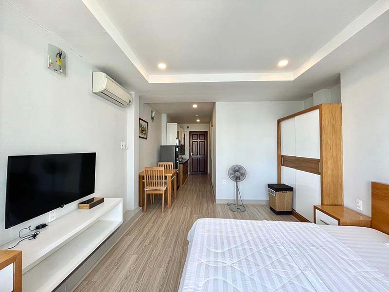 Nice view studio apartment for rent in Binh Thanh District, Me Linh St.