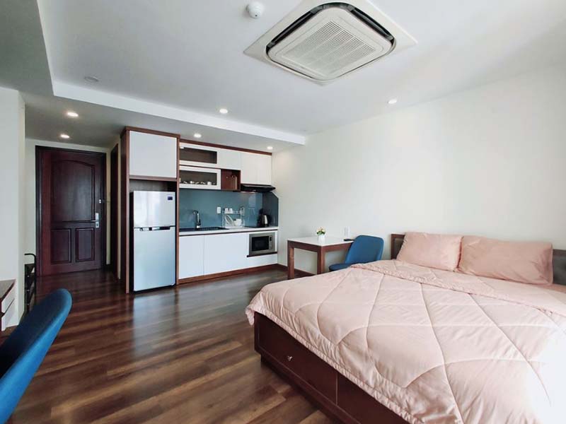 Studio serviced apartment for rent on Dakao Ward District 1 Saigon