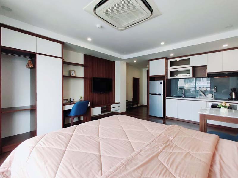 Studio serviced apartment for rent on Dakao Ward District 1 Saigon