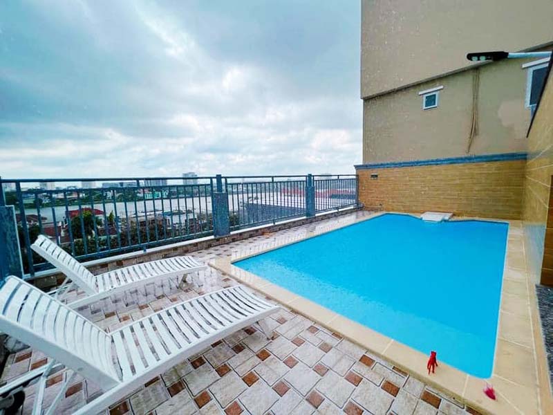 Two bedrooms oakwood serviced apartment renting in Thu Duc City Thao Dien area