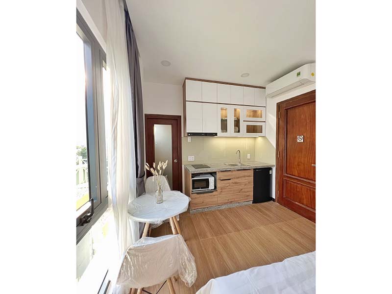 Riverside studio flat renting on Truong Sa Street Phu Nhuan District HCMC