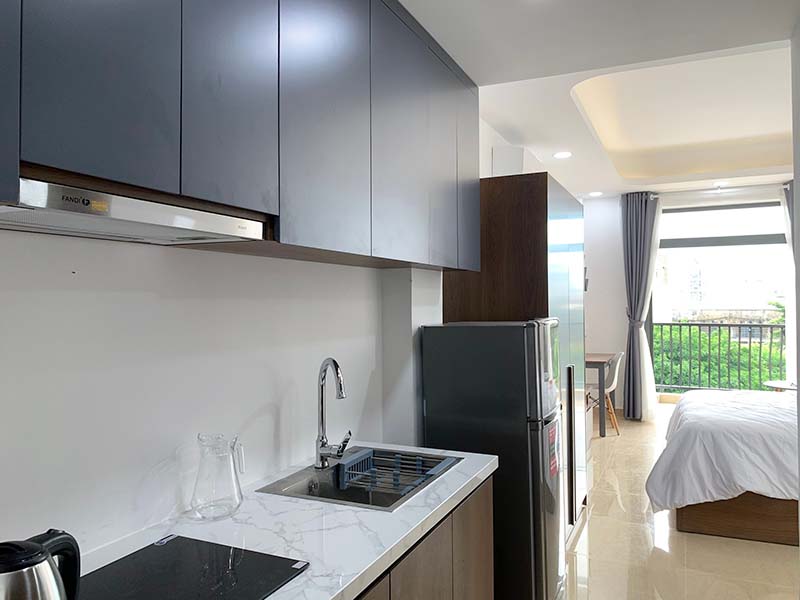 Studio flat leasing nearby Tan Dinh Market District 3 Saigon City center