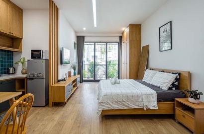Cozy studio flat rental in Binh Thanh District come with full of sevices