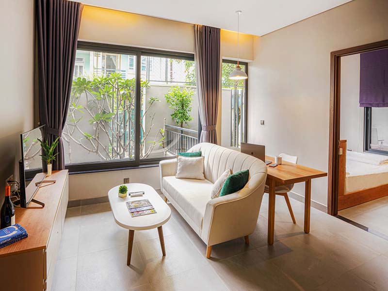 Two bedrooms serviced apartment renting in Thu Duc City next to Thu Thiem Area