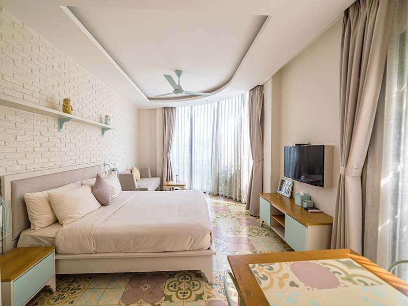 Cozy studio serviced apartment rental in Saigon City center, Binh Thanh District
