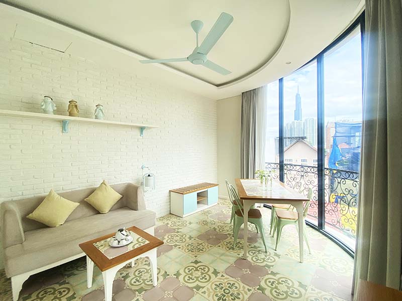 Separated apartment for lease in Binh Thanh Dist Nguyen Cuu Van Street
