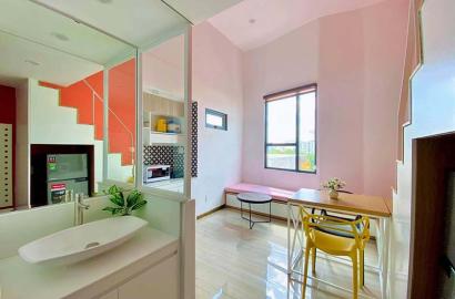 Loft serviced apartment for rent in District 7 Nguyen Van Linh Street, HCMC
