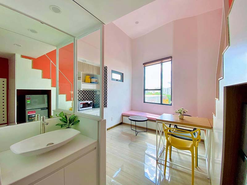 Loft serviced apartment for rent in District 7 Nguyen Van Linh Street, HCMC
