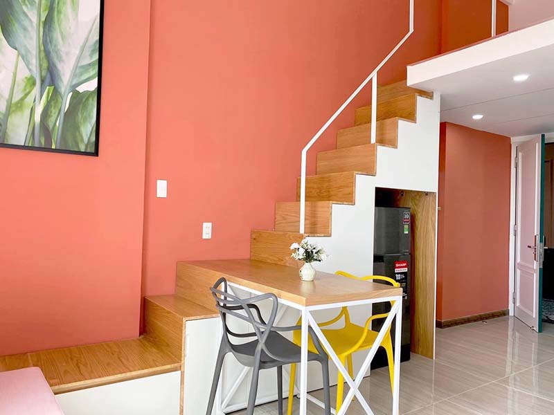 Loft serviced apartment for rent in District 7 Nguyen Van Linh Street, HCMC