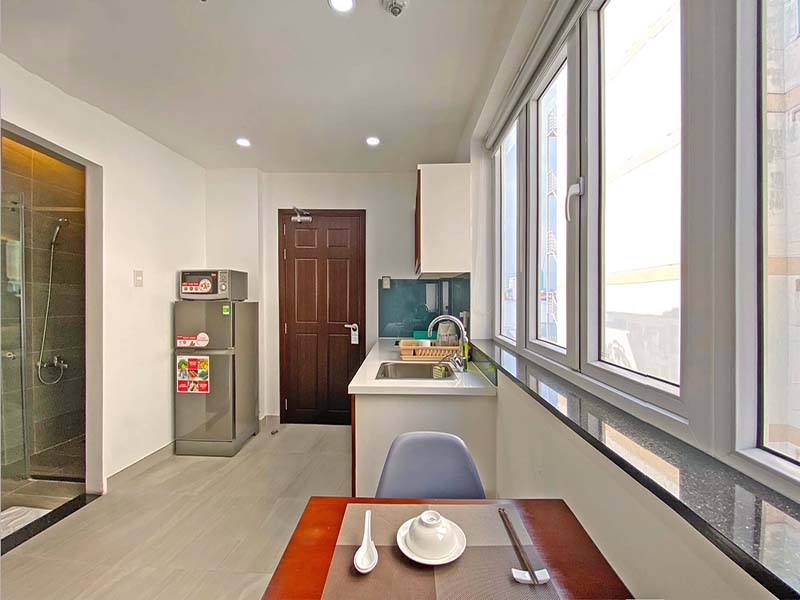 Serviced apartment for rent in District 3 Nguyen Thi Minh Khai Street Saigon