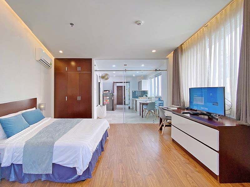 Serviced apartment for rent in District 3 Nguyen Thi Minh Khai Street Saigon