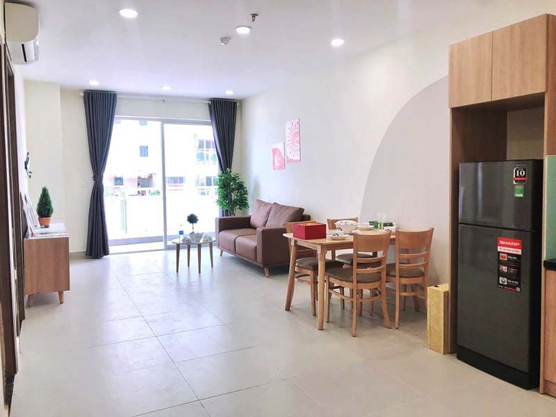 Cozy one bedroom serviced flat rental on Thao Dien Street 66 Thu Duc City