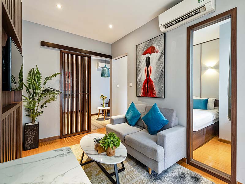 One bedroom serived apartment for lease in Tan Binh District Saigon