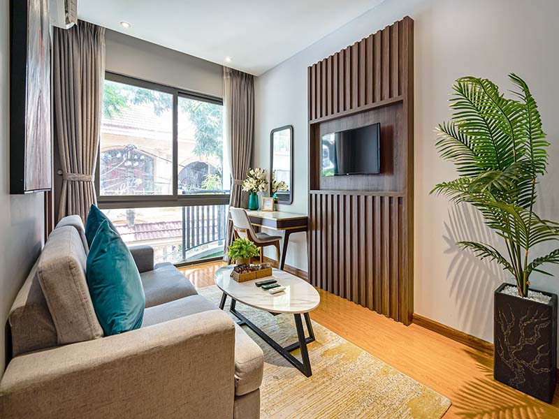 One bedroom serived apartment for lease in Tan Binh District Saigon