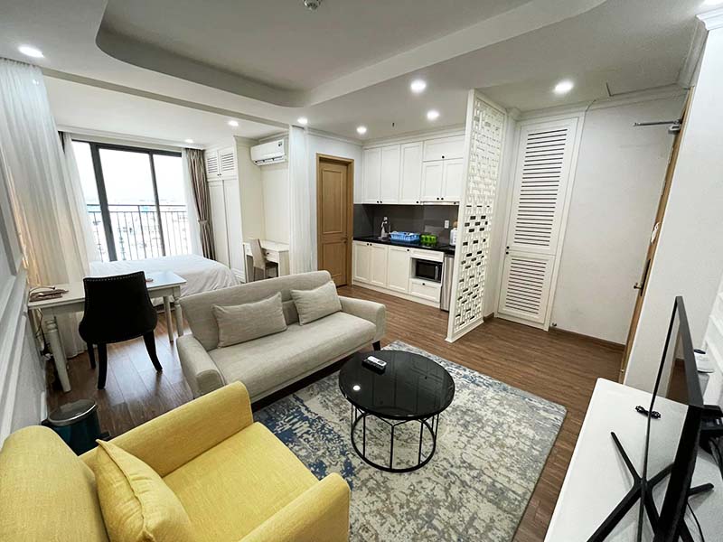 Bright studio apartment for rent in Tan Binh District Next to Hoang Van Thu Park