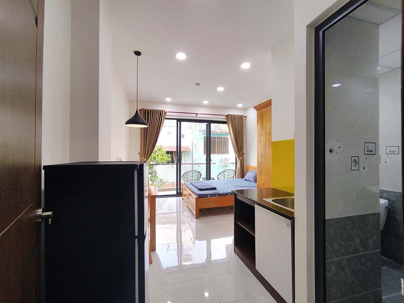 Studio apartment for rent in Binh Thanh District Nguyen Van Dau Street