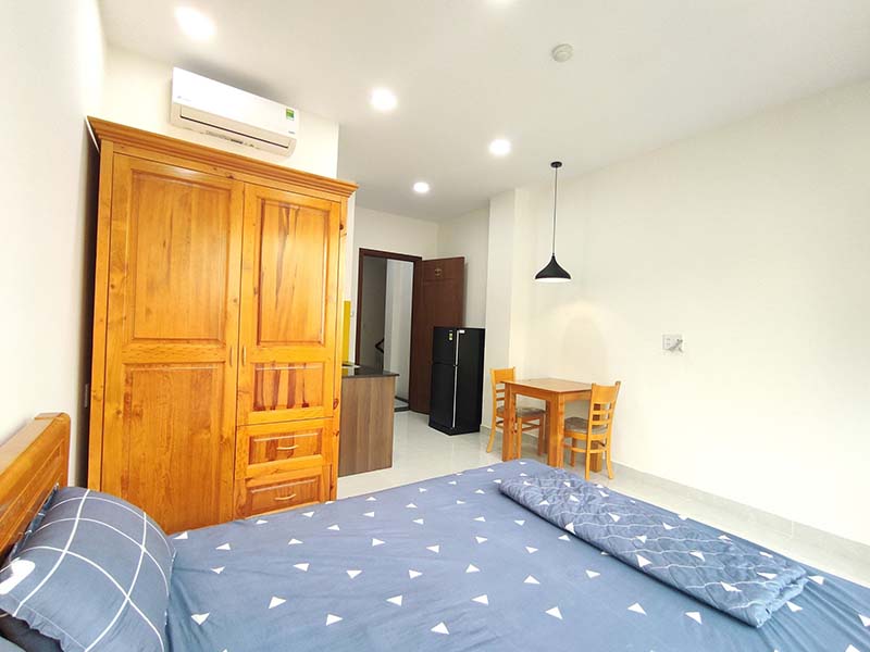 Studio apartment for rent in Binh Thanh District Nguyen Van Dau Street