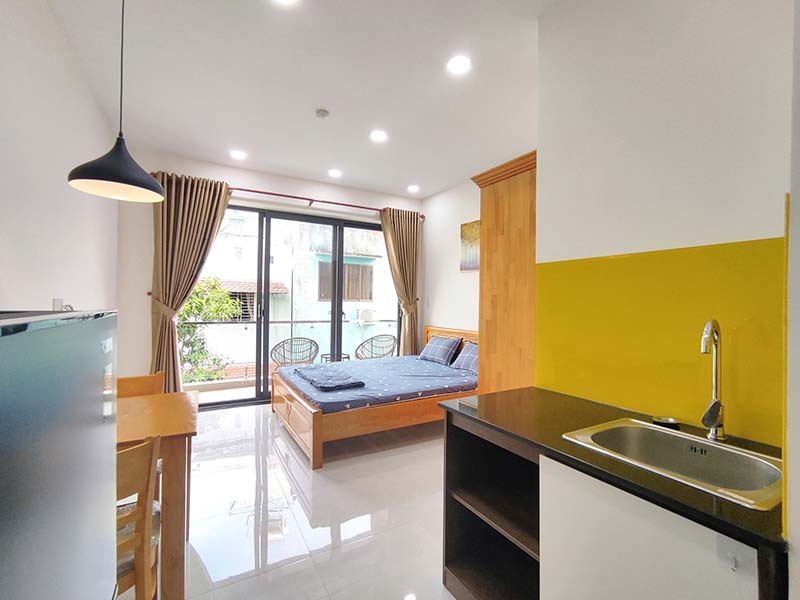 Studio apartment for rent in Binh Thanh District Nguyen Van Dau Street