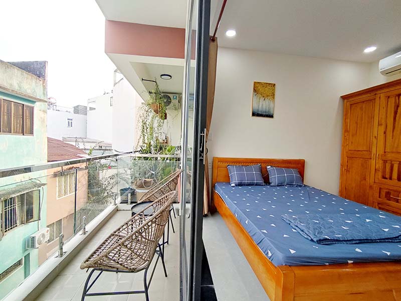Studio apartment for rent in Binh Thanh District Nguyen Van Dau Street