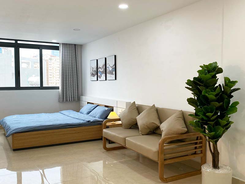 Studio flat for rent on Nguyen Ngoc Phuong St Binh Thanh District Ho Chi Minh City
