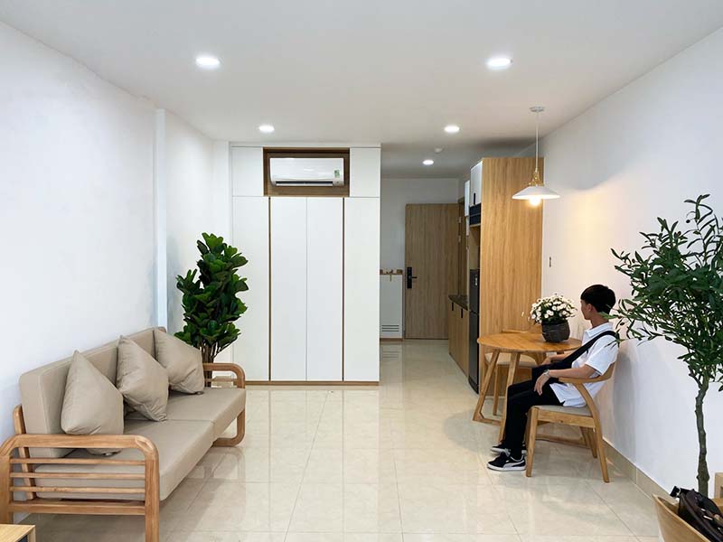 Studio flat for rent on Nguyen Ngoc Phuong St Binh Thanh District Ho Chi Minh City