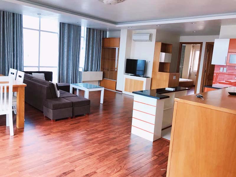 Spacious serviced apartment for lease in Thao Dien Ward, Tong Huu Dinh St, Thu Duc City