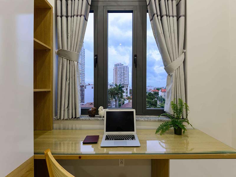 Simple style serviced apartment for rent on Thao Dien Area St.61 Thu Duc City