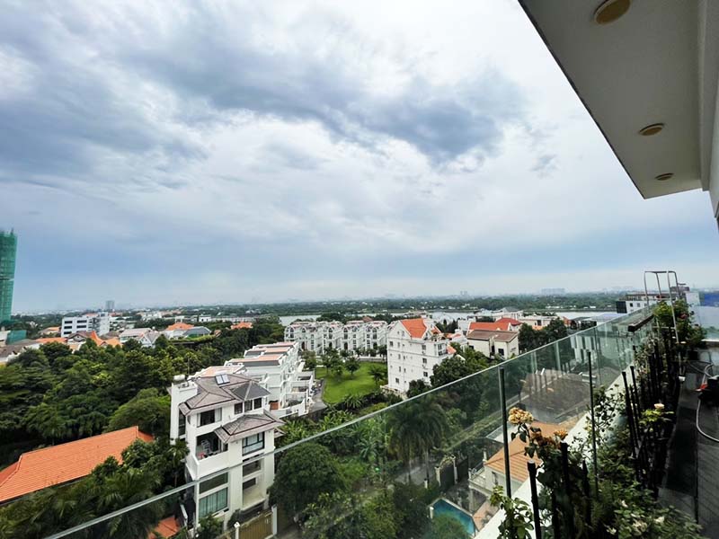 Luxury penthouse serviced apartment for rent on District 2 Thao Dien area Thu Duc City.