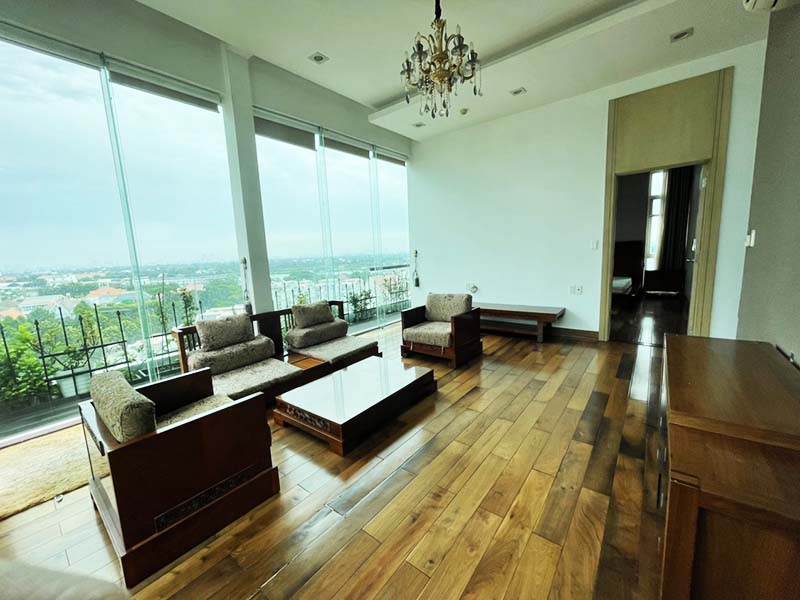 Luxury penthouse serviced apartment for rent on District 2 Thao Dien area Thu Duc City.
