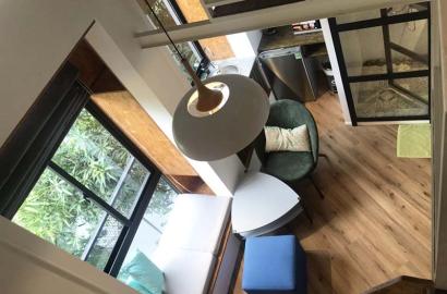 Bright loft concept serviced apartment for rent on Tan Phong Ward, Phu My Hung Area