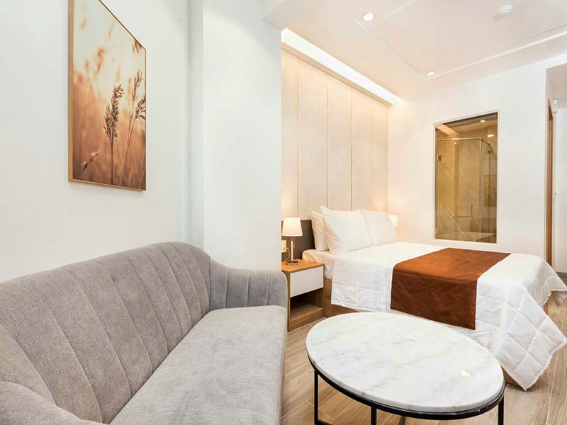 Studio serviced flat for rent on Phu My Hung Area, Ha Huy Tap Street