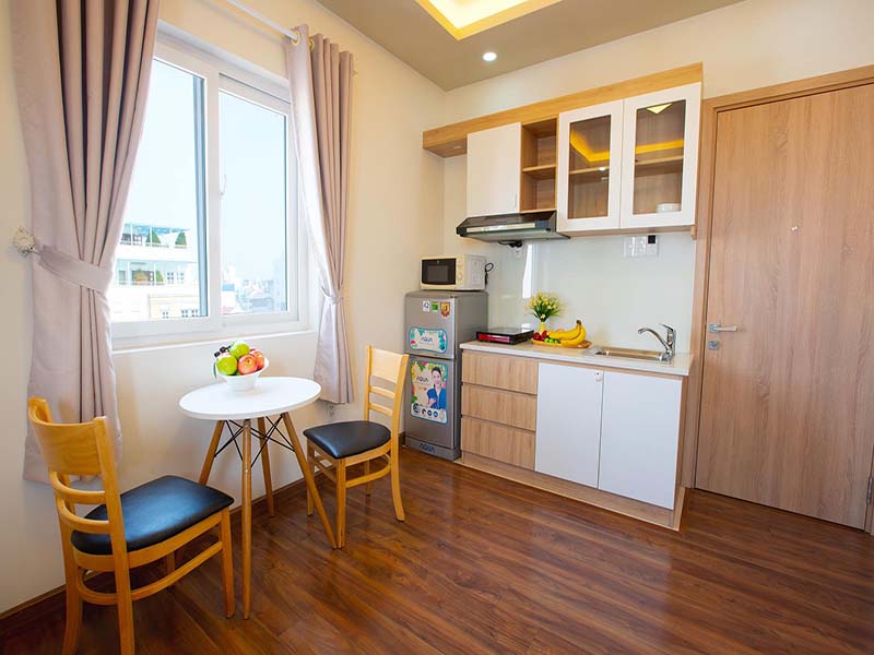 Studio serviced flat rental on Tan Dinh Ward District 1 Saigon City Center