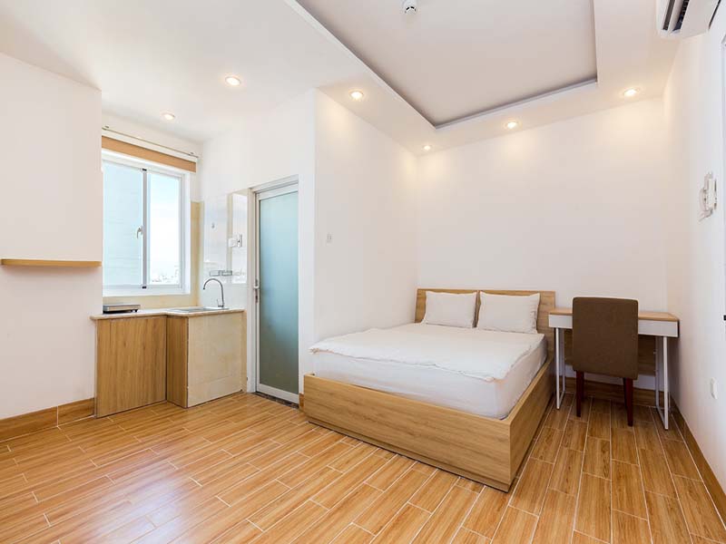 Nice studio serviced flat rental on Phan Dinh Phung St, Phu Nhuan District Saigon