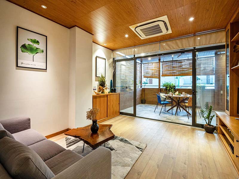 Cozy penthouse seviced apartment for rent on Vo Duy Ninh Street Binh Thanh District