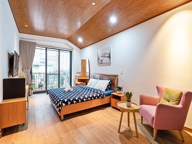 Cozy penthouse seviced apartment for rent on Vo Duy Ninh Street Binh Thanh District