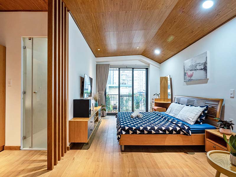 Cozy penthouse seviced apartment for rent on Vo Duy Ninh Street Binh Thanh District