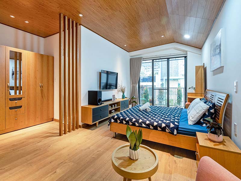 Cozy penthouse seviced apartment for rent on Vo Duy Ninh Street Binh Thanh District