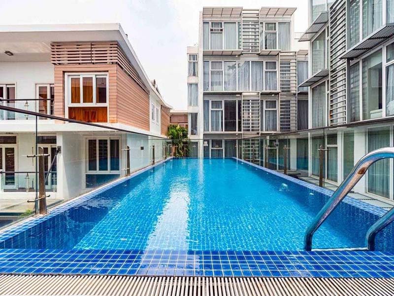Modern villa for lease on a compound of Nguyen Van Huong St, Thao Dien, District 2