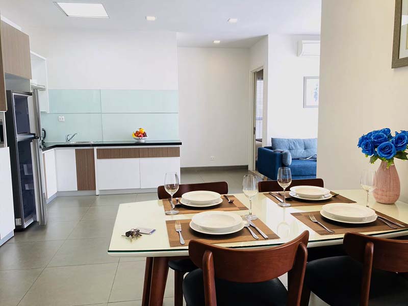 Three bedrooms serviced flat renting in Thao Dien Ward District 2 Thu Duc City