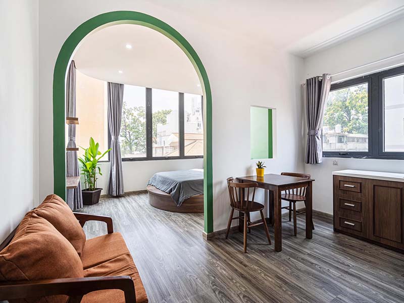 Vintage serviced concept apartment renting in Vo Van Tan Street, District 3