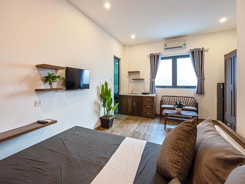 Vintage serviced concept apartment renting in Vo Van Tan Street, District 3