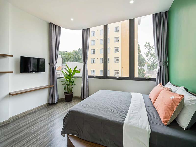 Vintage serviced concept apartment renting in Vo Van Tan Street, District 3