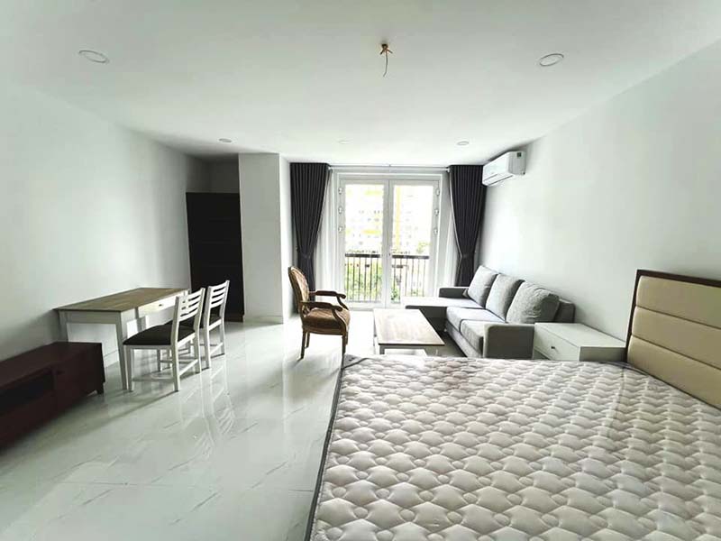 Spacious studio serviced flat for lease on Thao Dien Area Thu Duc City