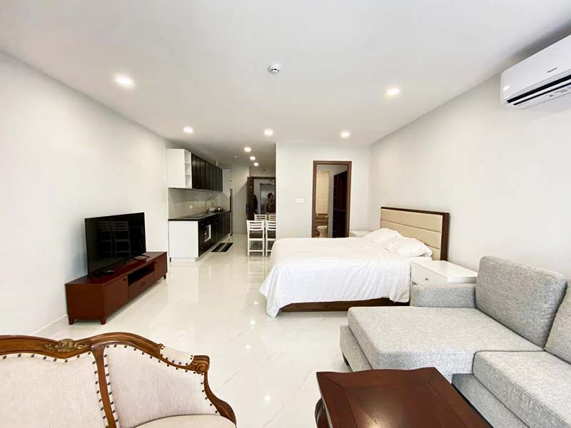 Spacious studio serviced flat for lease on Thao Dien Area Thu Duc City