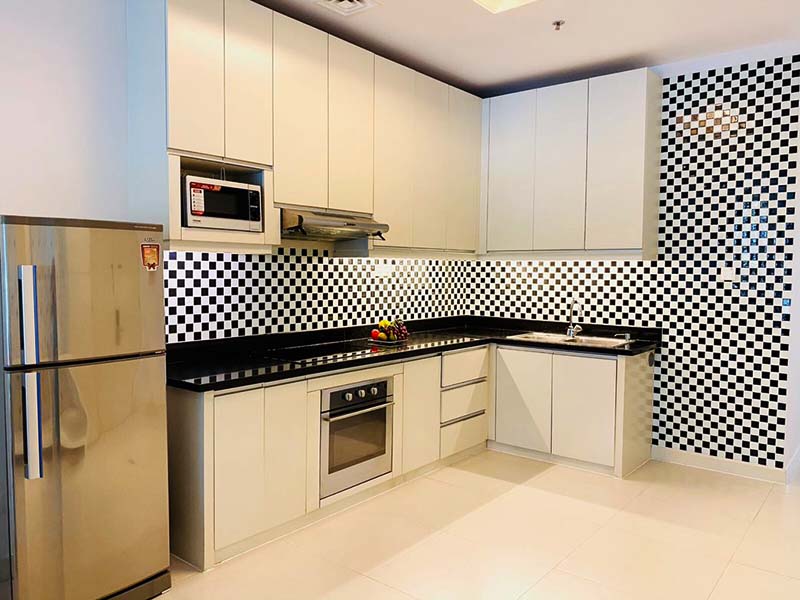 Two bedrooms serviced apartment leasing in Nguyen Van Huong St Thao Dien Thu Duc City