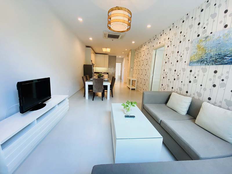 Two bedrooms serviced apartment leasing in Nguyen Van Huong St Thao Dien Thu Duc City